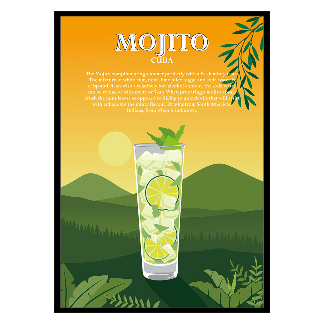 Mojito Cocktail Poster-0