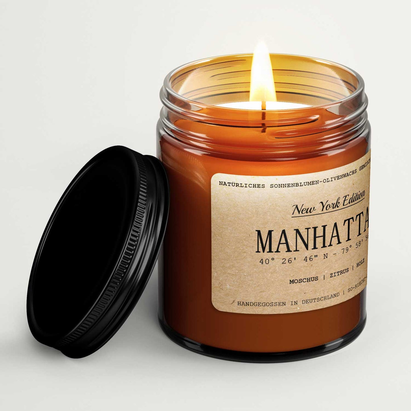 Manhattan Duftkerze - New York Edition - Moschus | Zitrus | Holz-2