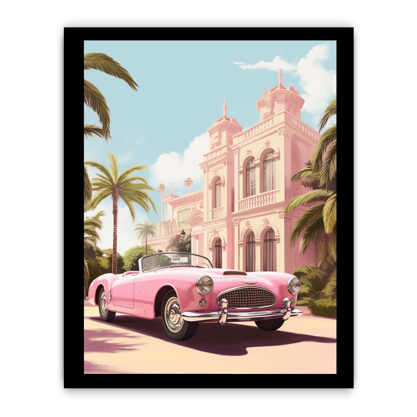 Vintage Car Canvas Art Print-7