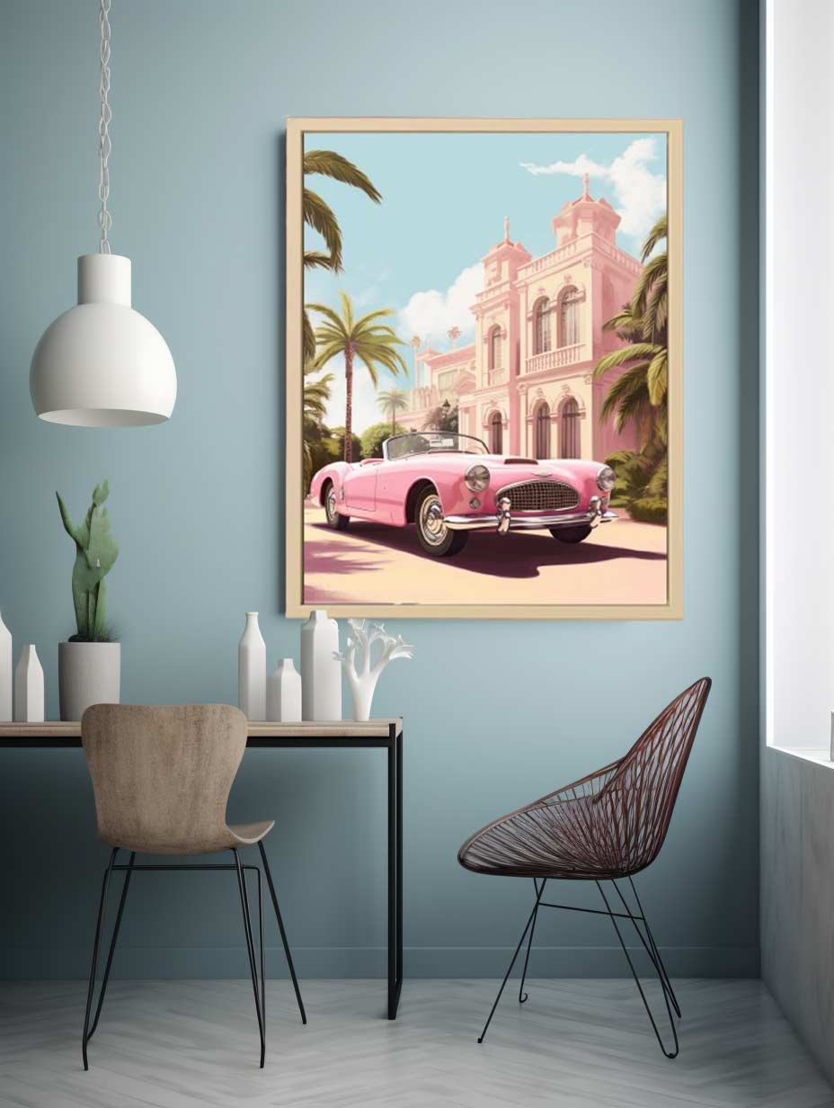 Vintage Car Canvas Art Print-1
