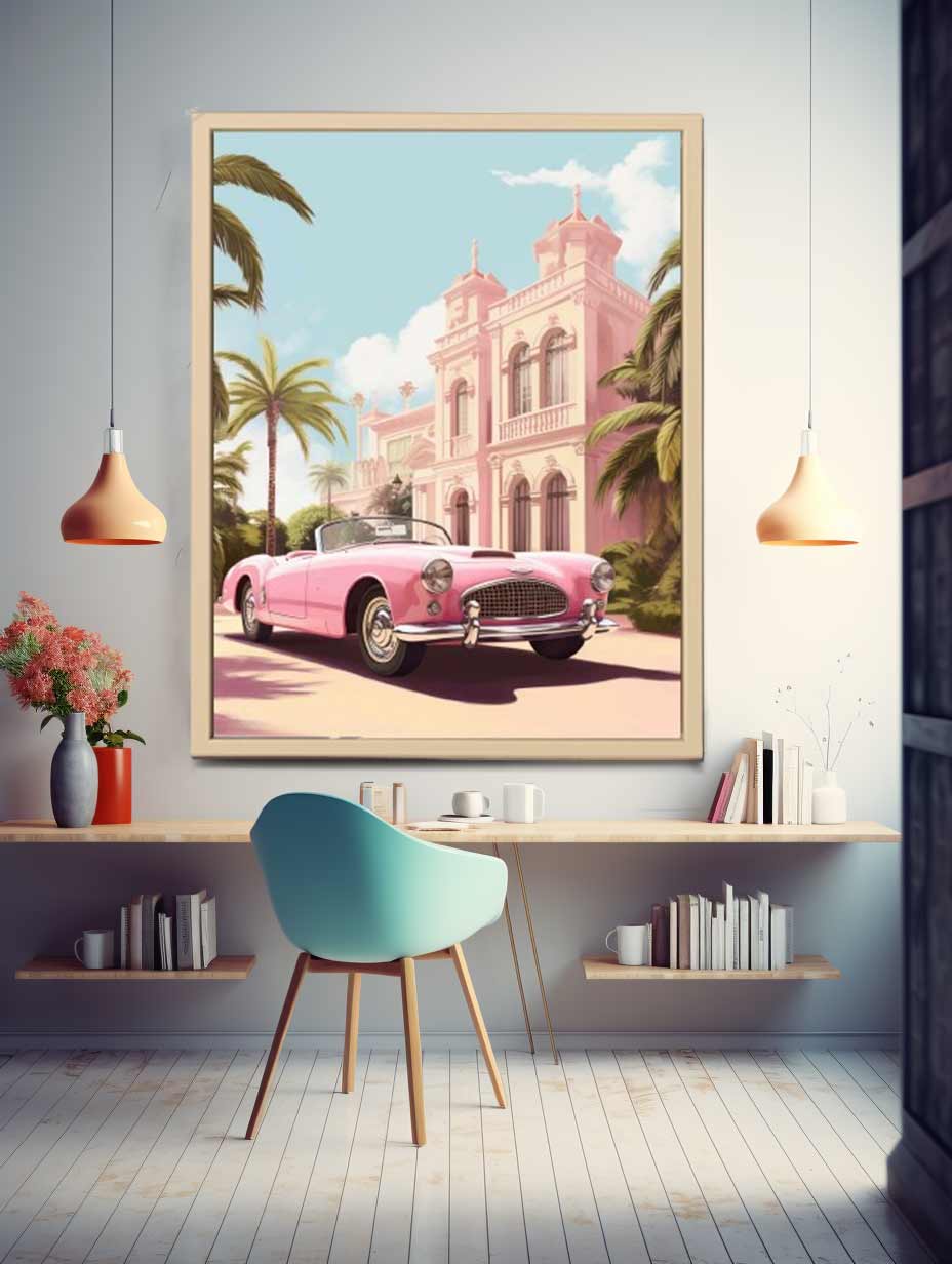 Vintage Car Canvas Art Print-2