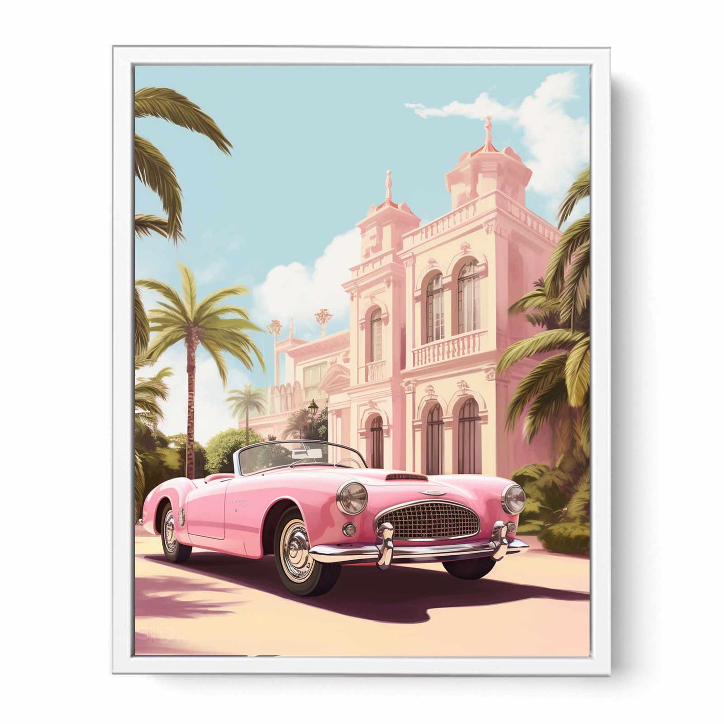 Vintage Car Canvas Art Print-5