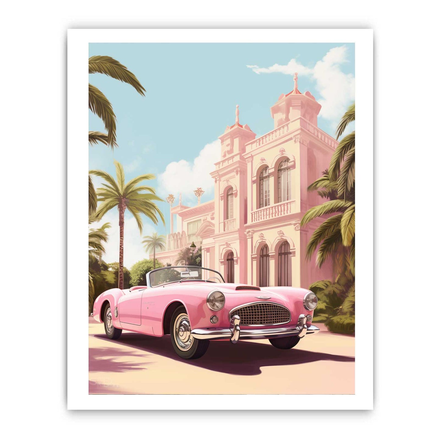 Vintage Car Canvas Art Print-8