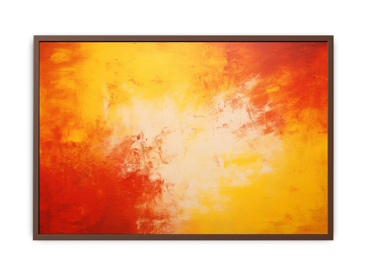 Red Yellow Art Painting on Canvas Art Print-6