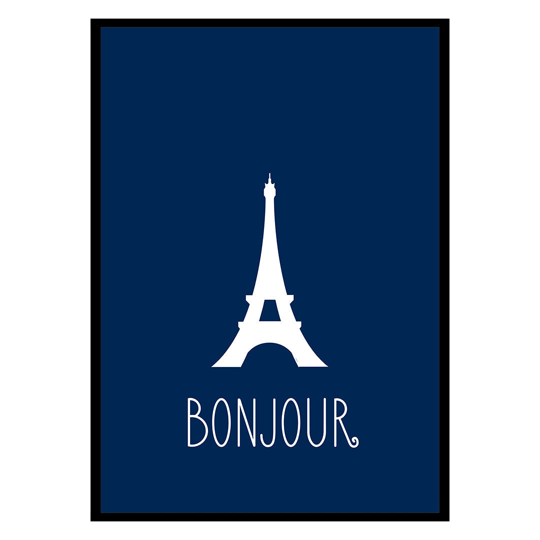 Bonjour Paris Poster-0