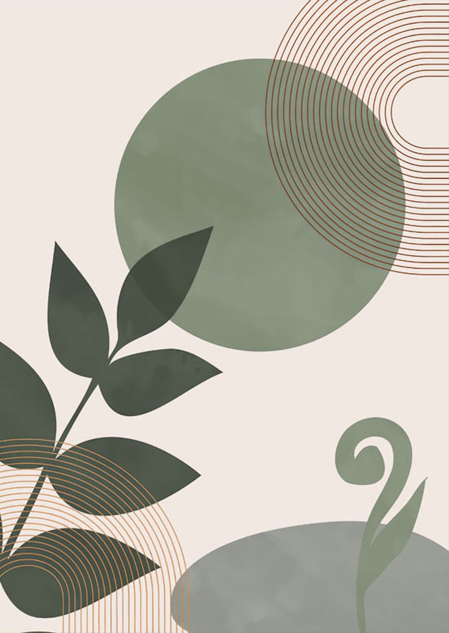 Poster Ivory Abstract - ohne Rahmen