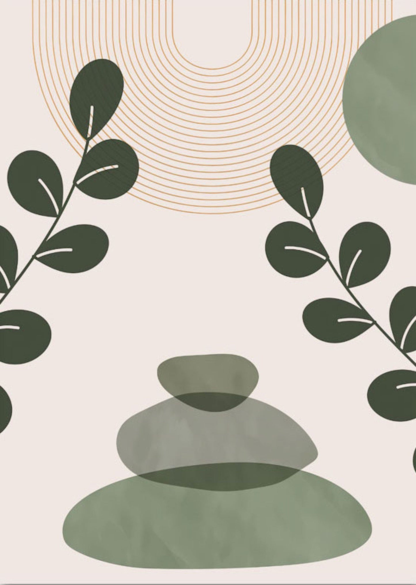 Poster Ivory Abstract - ohne Rahmen