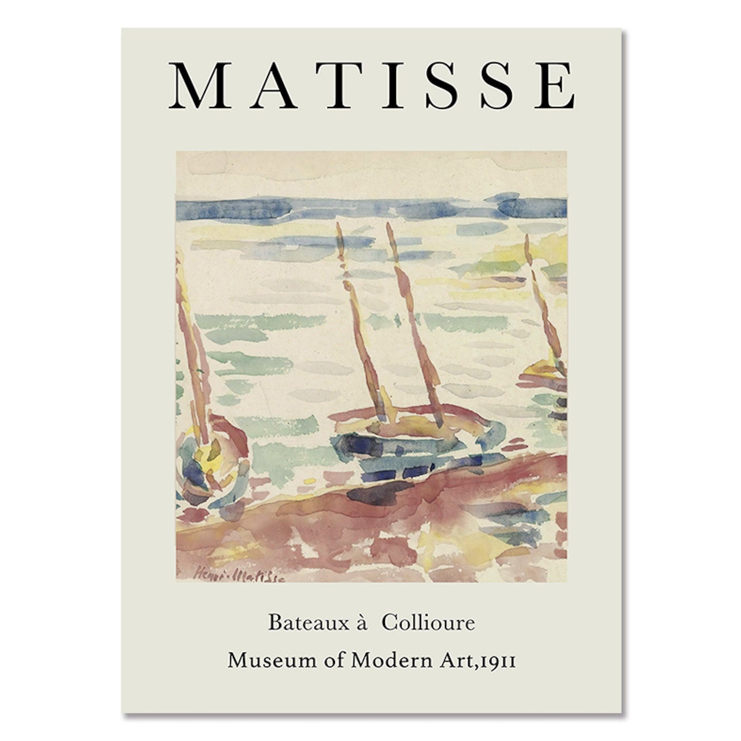 Poster Matisse Berggrün & Cie Museum - ohne Rahmen