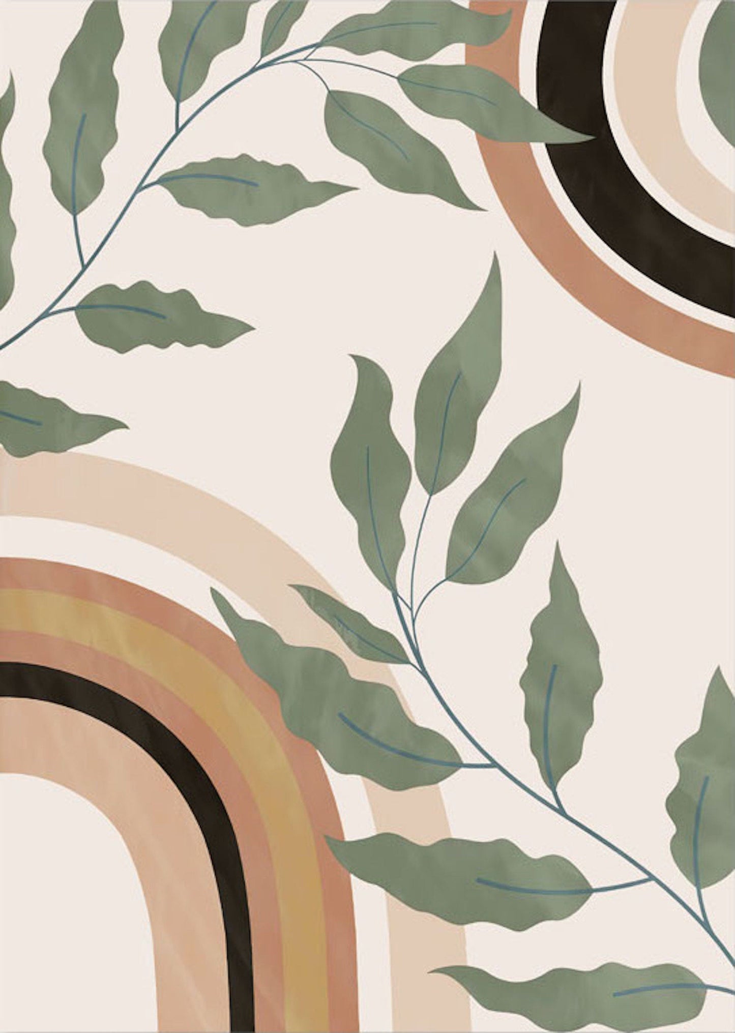 Poster Ivory Abstract - ohne Rahmen