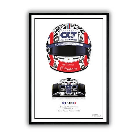 Poster Formel 1 Helmet - ohne Rahmen
