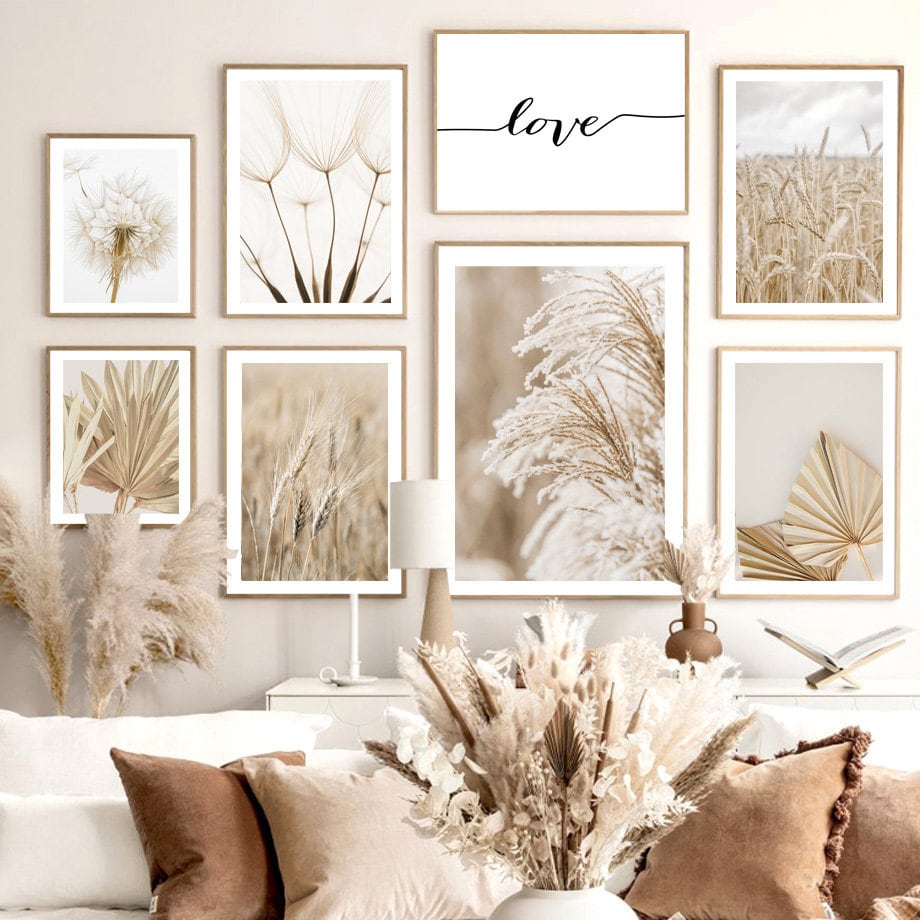 Poster Pampasgras - ohne Rahmen
