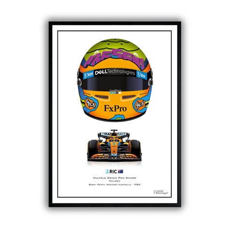Poster Formel 1 Helmet - ohne Rahmen
