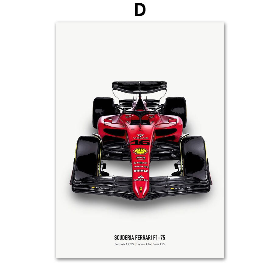 Poster Formel 1 Helmet Driver - ohne Rahmen