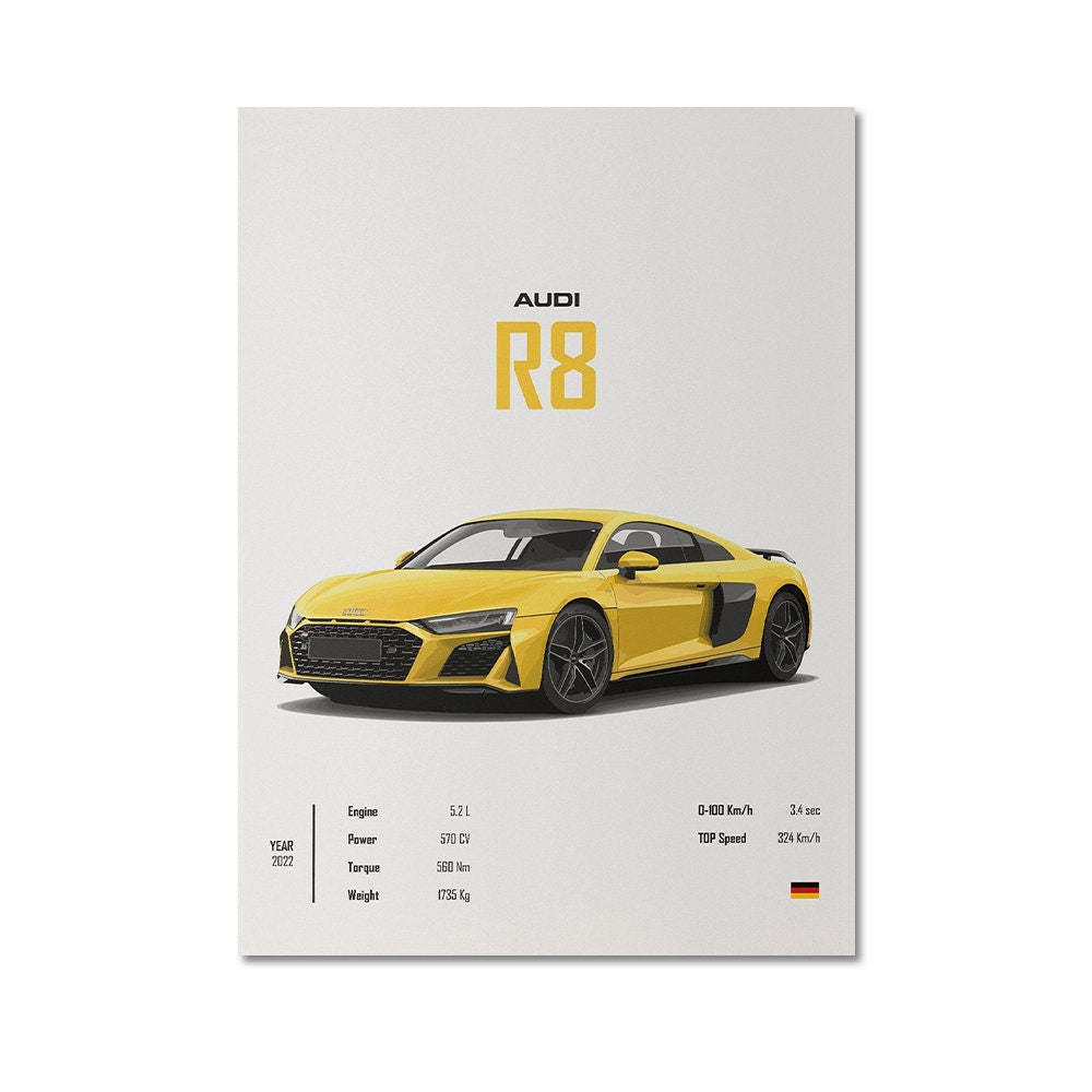 Poster Sportcars - ohne Rahmen
