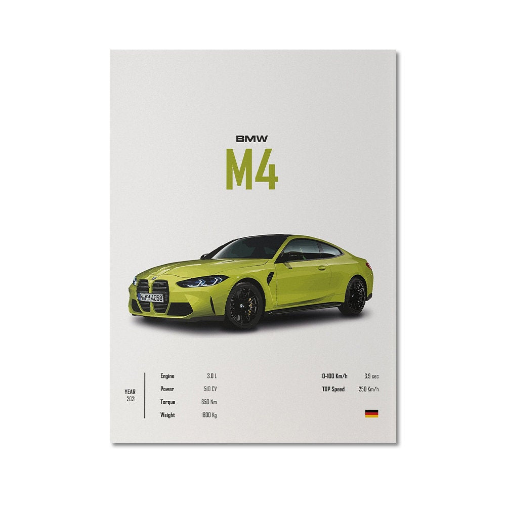 Poster Sportcars - ohne Rahmen