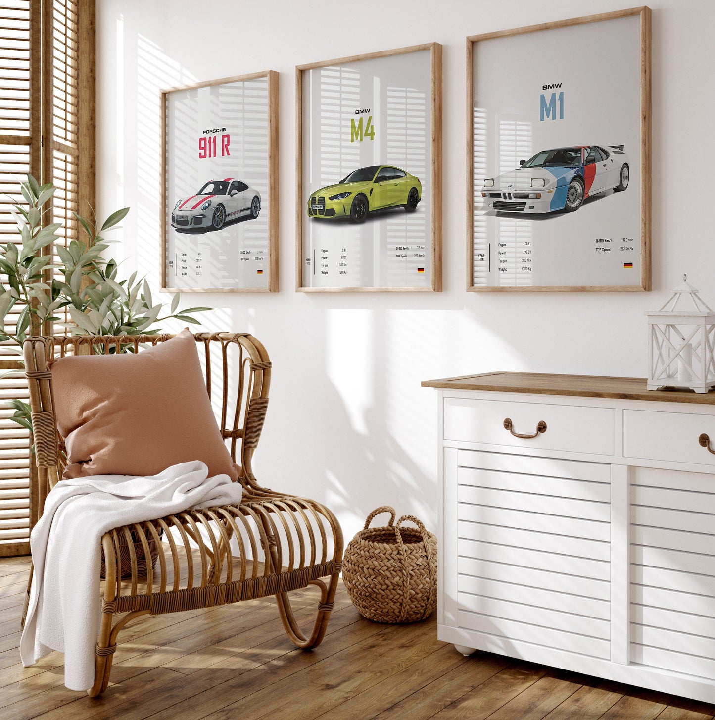 Poster Sportcars - ohne Rahmen