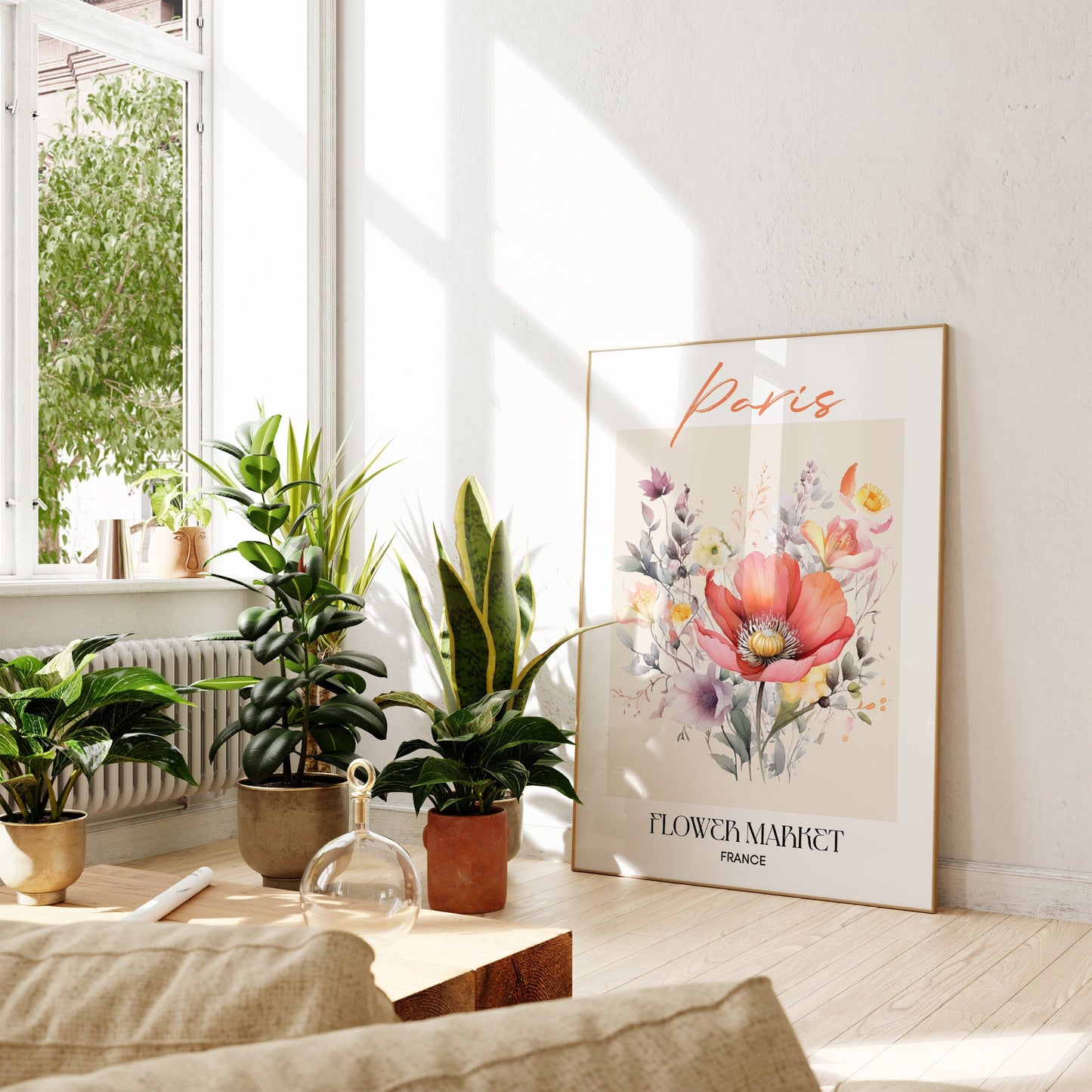 Poster Flower Market - ohne Rahmen