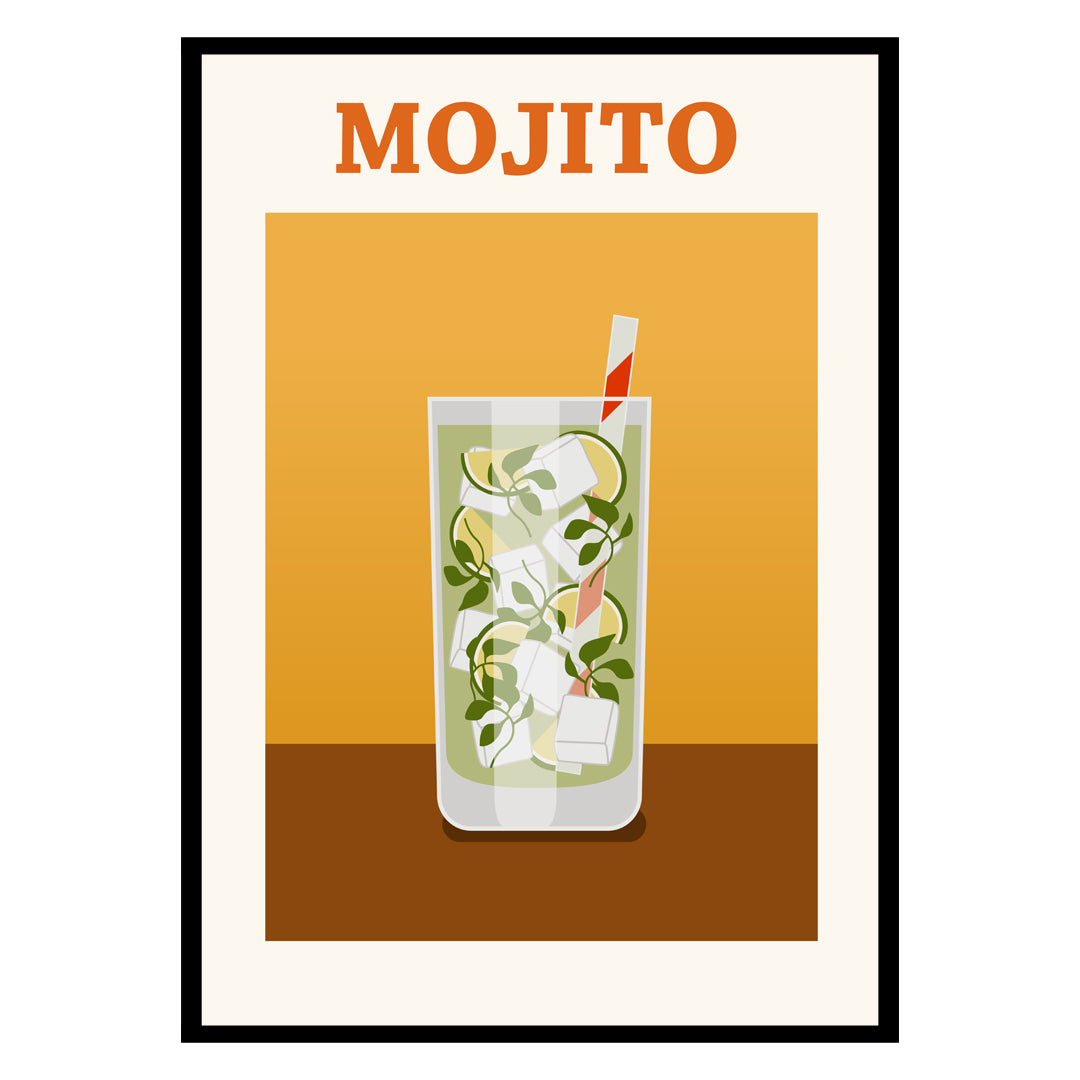 Mojito Cocktail Cuba Poster-0