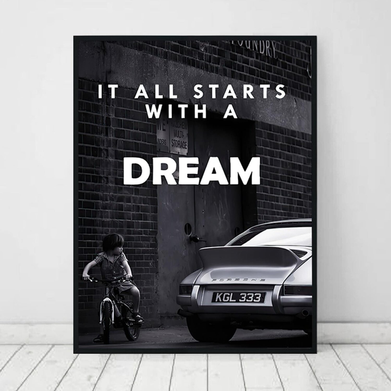 Poster für Motivation und positive Gedanken
