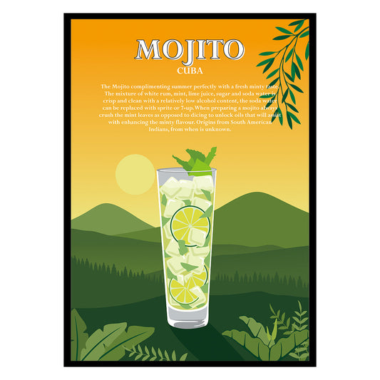 Mojito Cocktail Poster-0