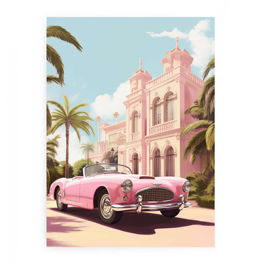 Vintage Car Canvas Art Print-0