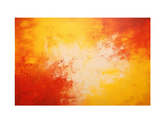 Red Yellow Art Painting on Canvas Art Print-0