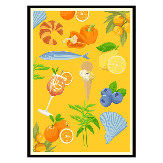 Flavors of Cinque Terre Italy Poster-0