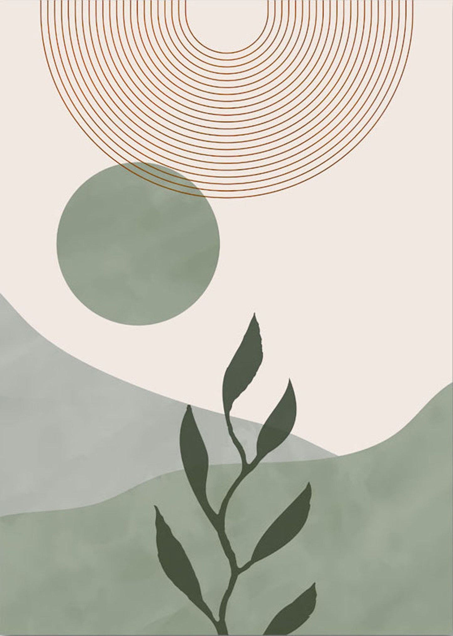 Poster Ivory Abstract - ohne Rahmen