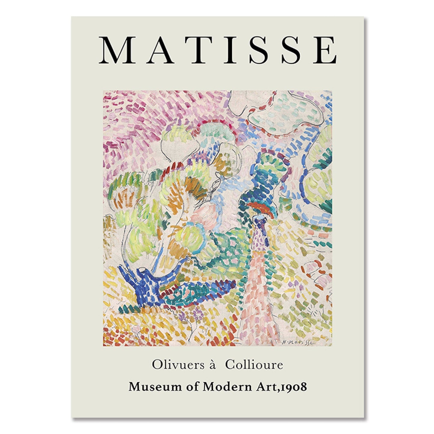 Poster Matisse Berggrün & Cie Museum - ohne Rahmen