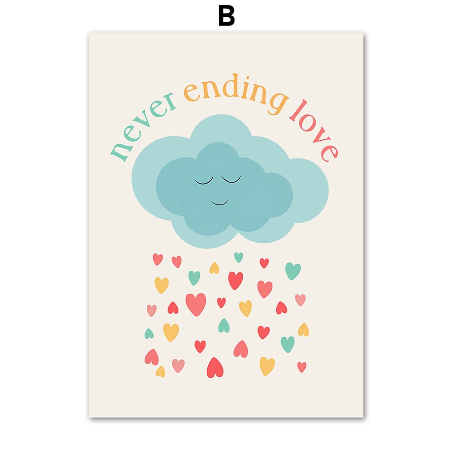 Poster Colorful Clouds - ohne Rahmen