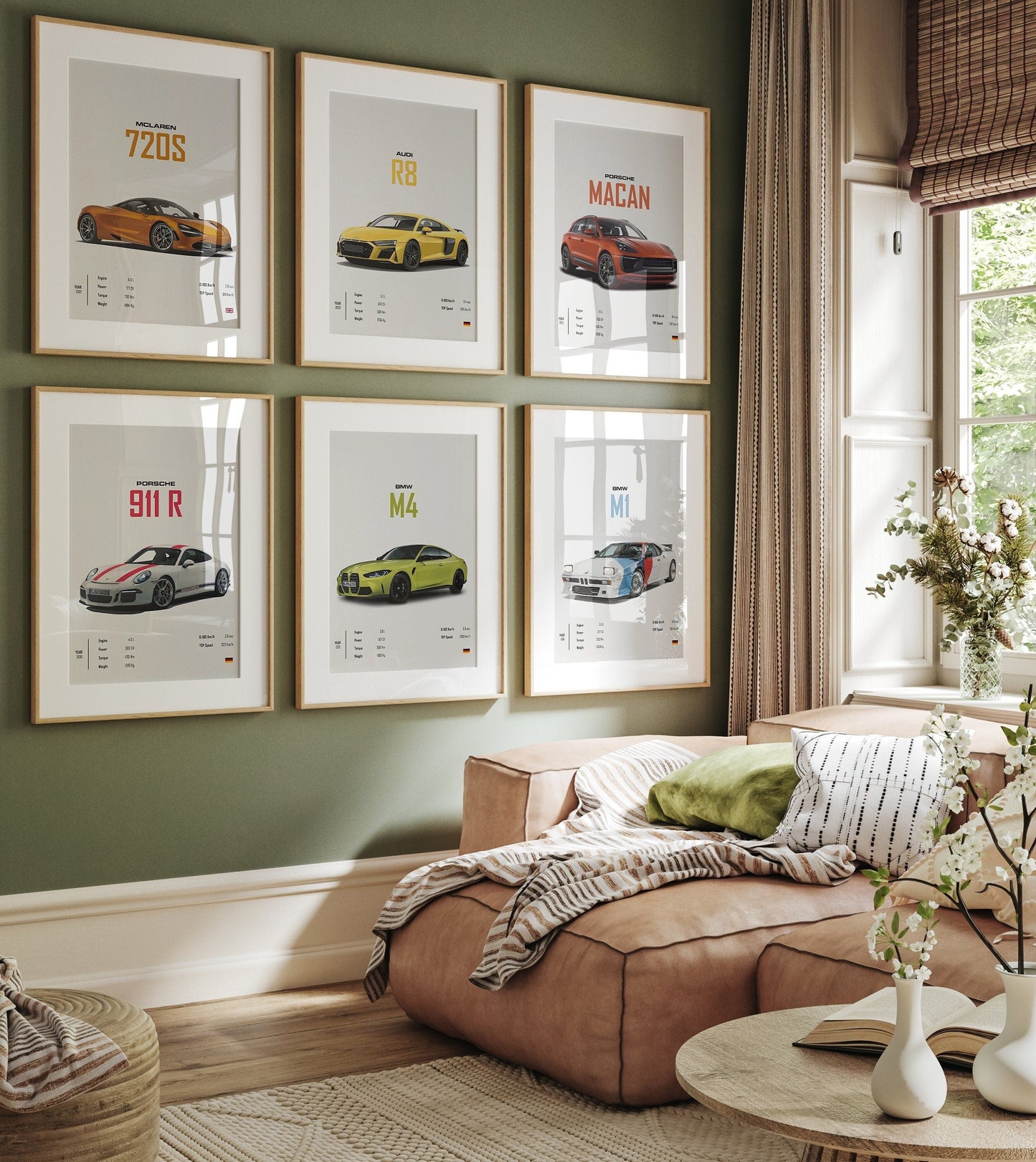 Poster Sportcars - ohne Rahmen