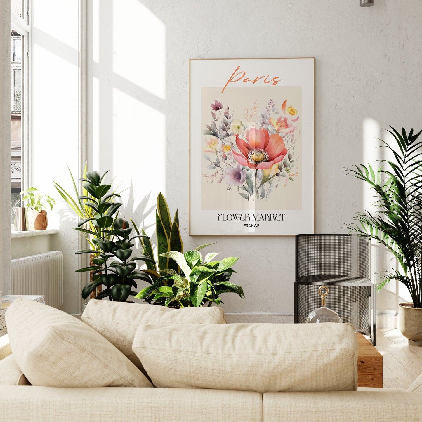 Poster Flower Market - ohne Rahmen