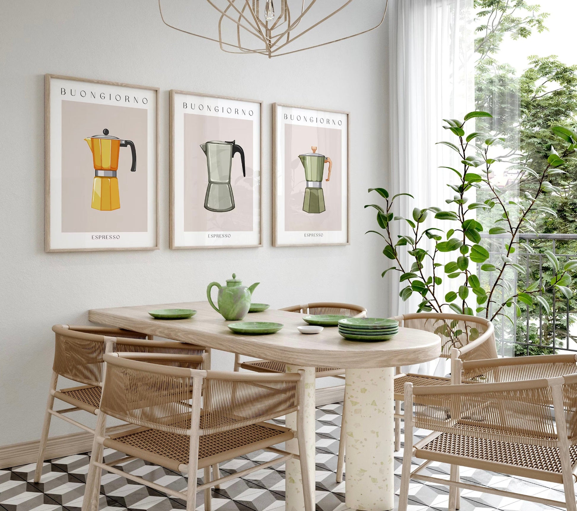 Küche Wand Kunst Poster · Geschenkidee · Moka Espresso · Kaffee Wandkunst · Barista · Morning Coffee · Wand Deko · Deko Print ohne Rahmen-4