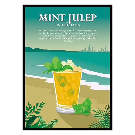 Mint Julep Cocktail Poster-0