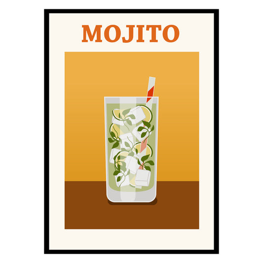 Mojito Cocktail Cuba Poster-0
